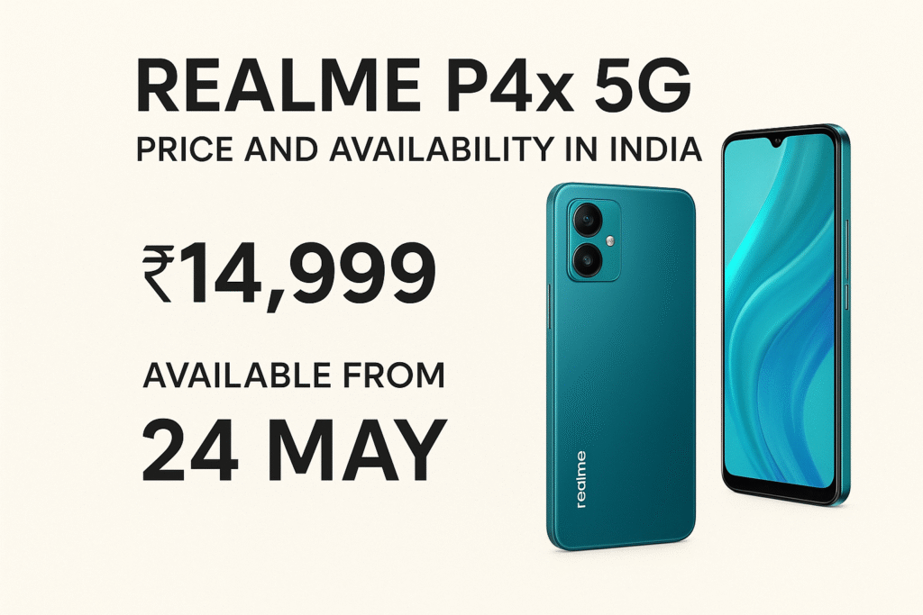 Realme P4x 5G price and availability in India