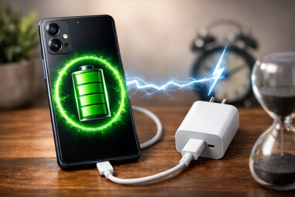 Redmi long battery backup with fast charging