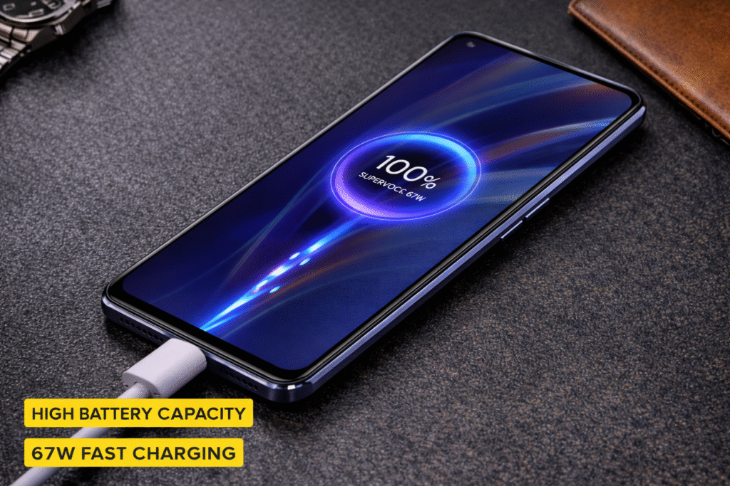 Realme 16 long battery backup with fast charging