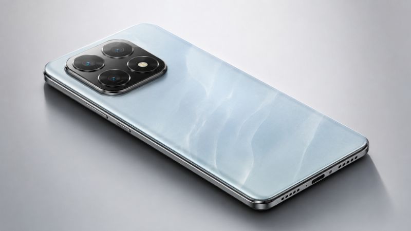 Redmi Note 15 का premium back panel design और sleek finish।