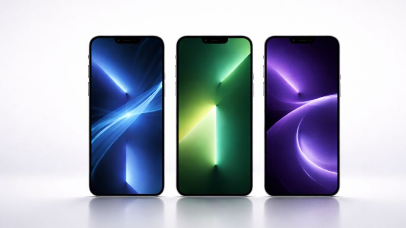 iPhone 12 13 14 Pro Max comparison front view clean background high detail