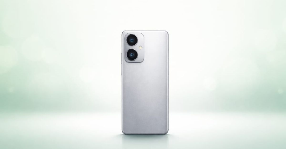 OnePlus Nord 6 smartphone design render for India launch with green gradient background