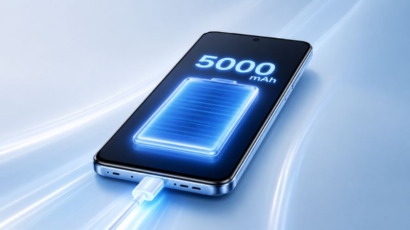 Smartphone battery and charging concept showing long-lasting usage and quick power refill experience