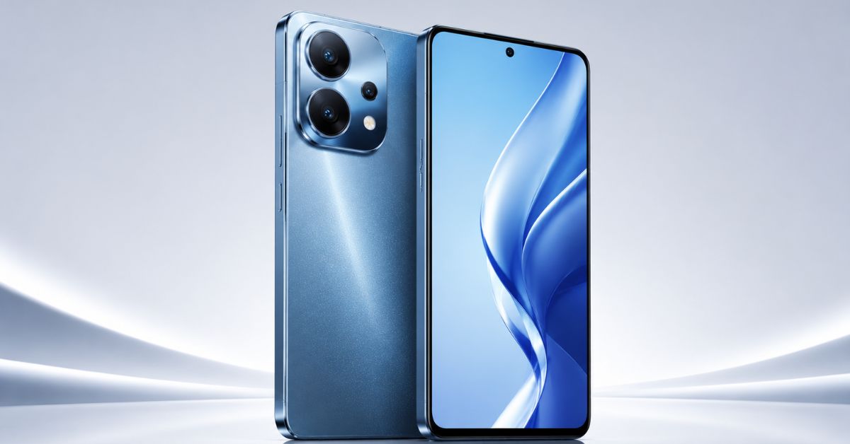 ppo F33 Pro smartphone front and back view premium design render with sleek modern look