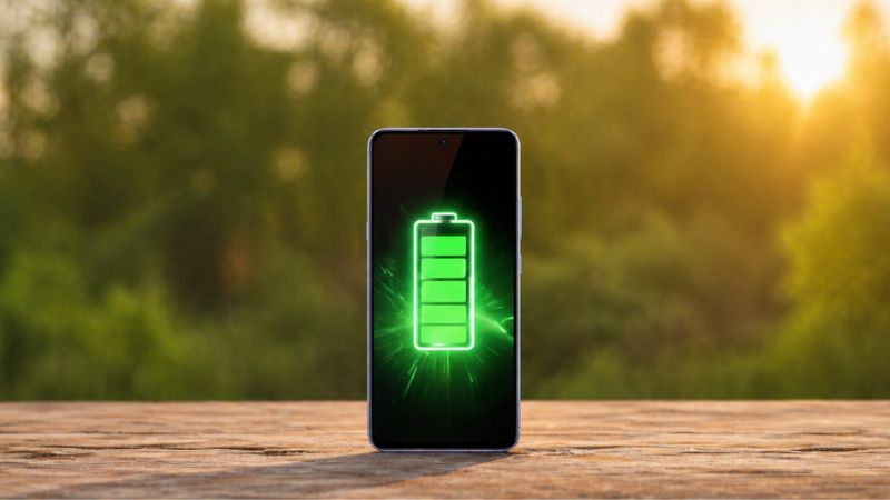 smartphone with large battery capacity