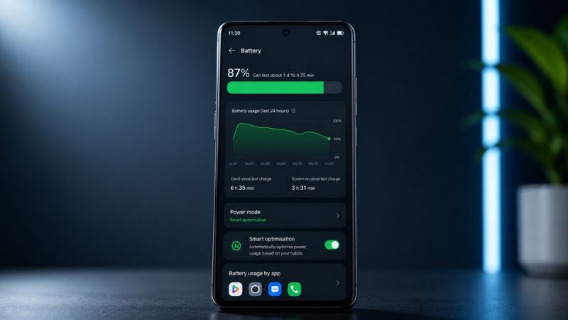 OnePlus OxygenOS 16 battery optimization and power management update