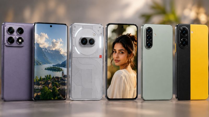 Best camera phones under 25000 comparison India 2026