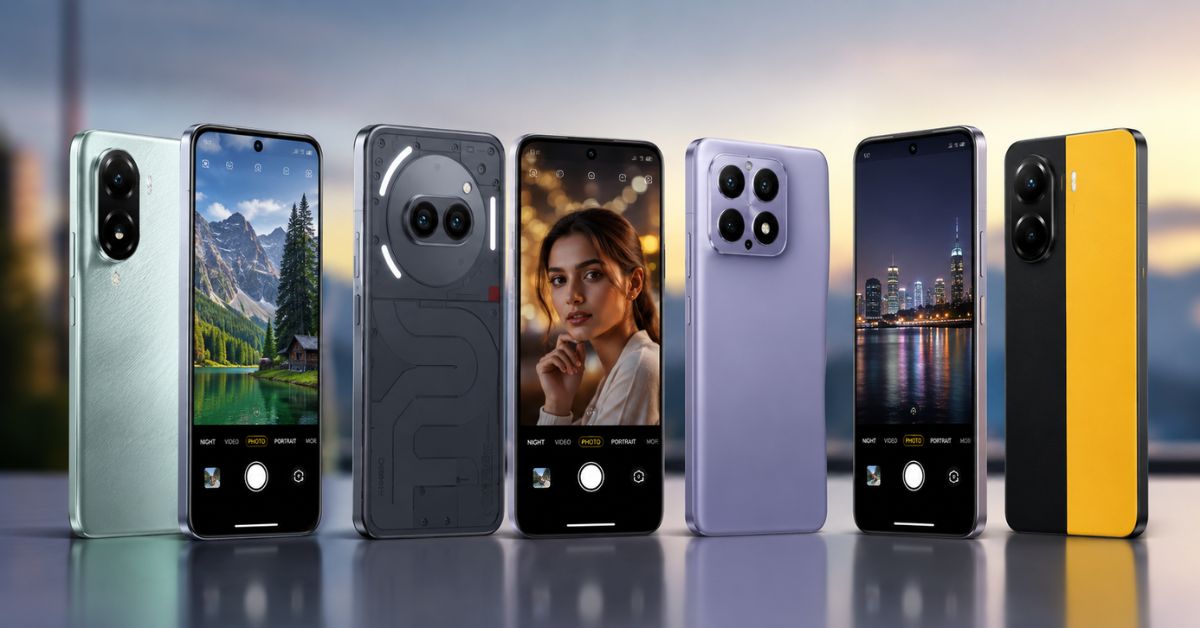 Best Camera Phones Under ₹25000 in India camera comparison and photography performance